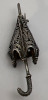 Victorian Sterling Parasol Bar Brooch - 3