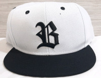 New Letter B Gothic Embroidered Flat Bill Baseball Hat