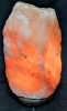 Great Working Pink Himalayan Salt Lamp on Wood Base with Light Switch &bull; 8.25" Tall - 2