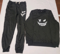 New - Size Medium Manfinity LEGND Men Sweatpants & Sweatshirt Combo , Black