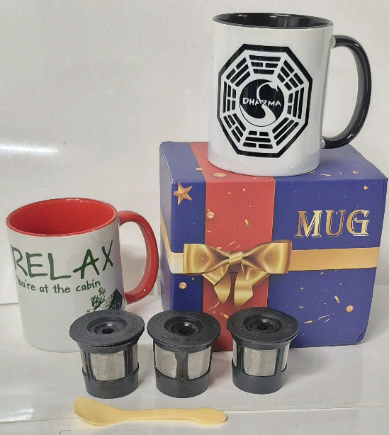 New Coffee Lover Lot - Mugs & Single Coffee Strainers Reusable