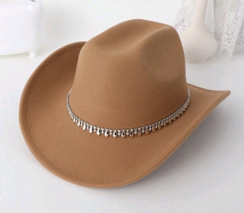 New Cowboy Hat With Bling sz 57cm