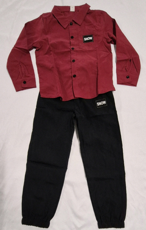 New Kid's sz 7 years Shirt and Pant Set
