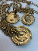 Ancient Grecian Roman Cameo Style Choker Necklace & Earrings - 3