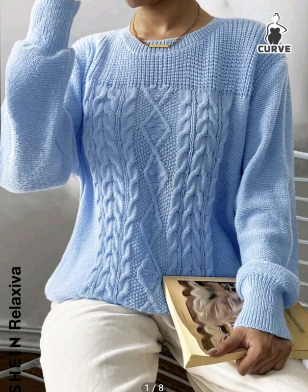 New sz 2XL Women's Sweater- Blue