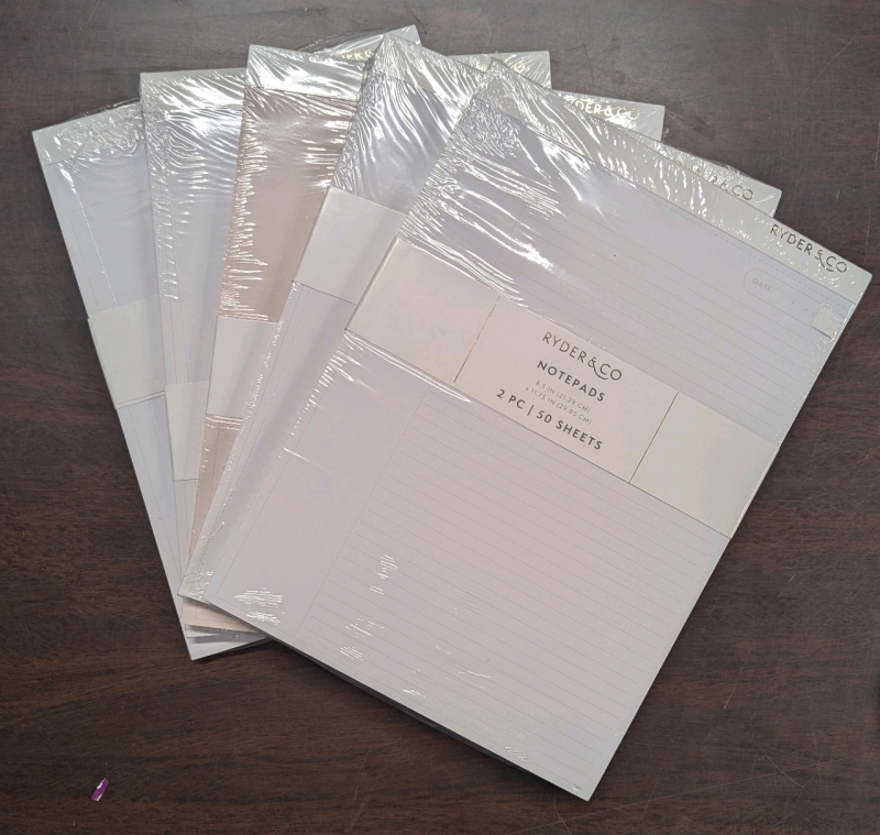 New: 5 Packs of 50 Sheet Notepads - Each Pack Contains 2 Notepads - Multicolour