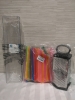 Great New Kitchen Lot- Grater, Storage bin, Pressure Cooker Gasket + - 4