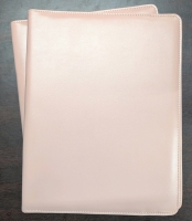 2 New: Vegan Leather Padfolio's - 9.25" x 12.25" - Pink