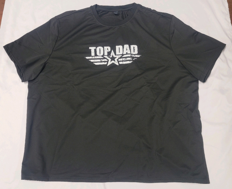 New - 6XL Manfinity TOP DAD 100% Polyester Breathable Shirt
