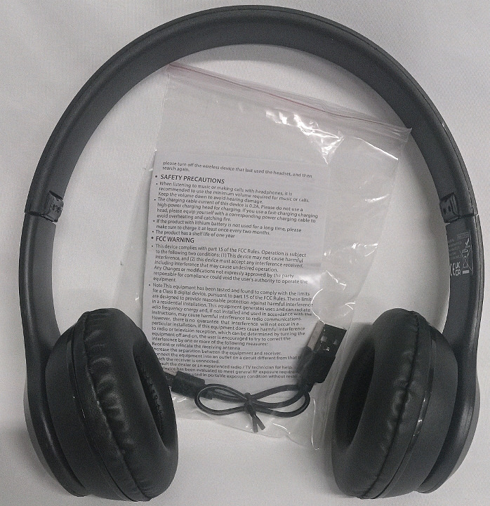 New | M6 Plus Foldable Headphones | Color: Black | Adjustable Comfy Fit