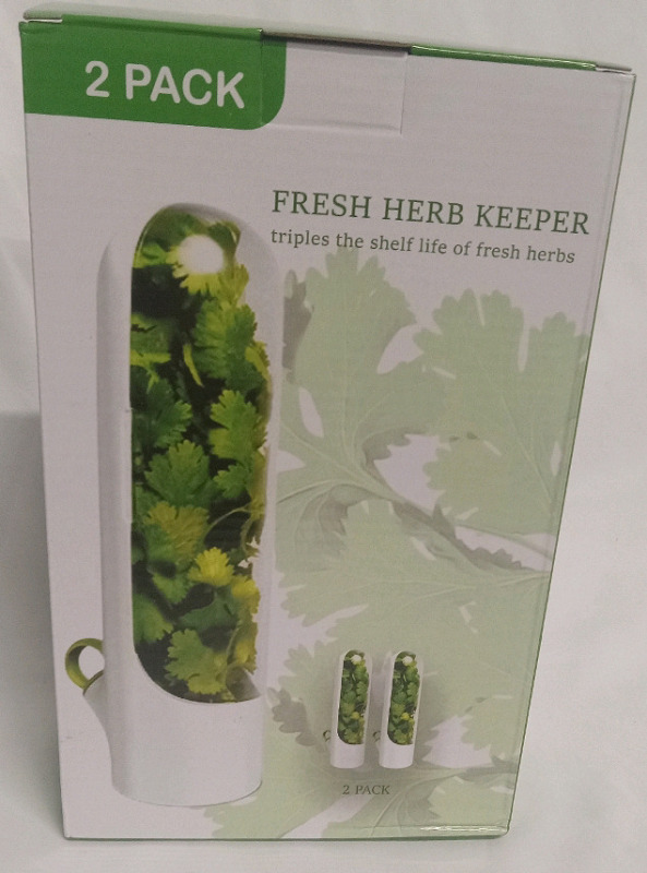 New | 2 Pack Fresh Herb Keepers | Triples the Shelf Life of Herbs