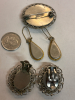Micro Mosaic Glass Brooch & Two Mosaic Earrings - 5
