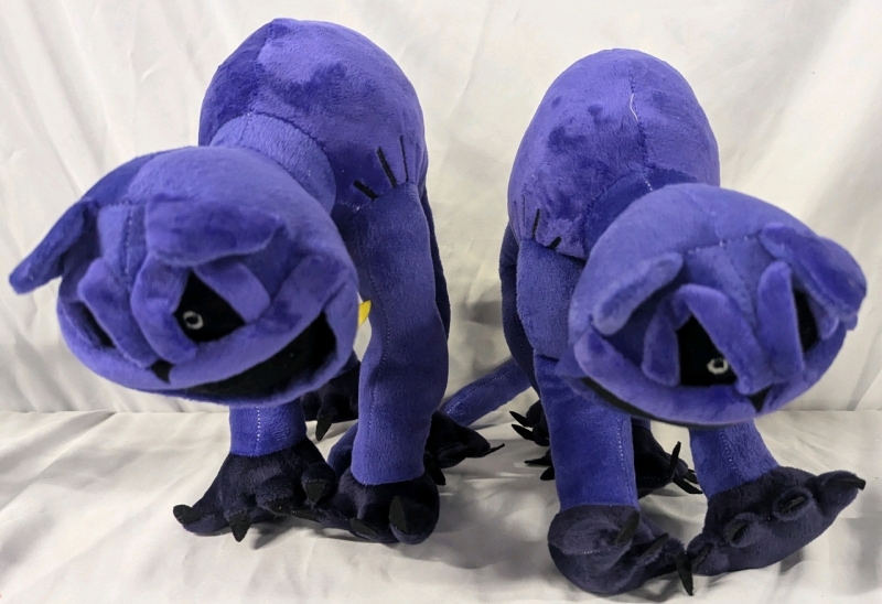 2 Monster CatNap Plushies from Poppy Playtime. Stands about 10" Tall.