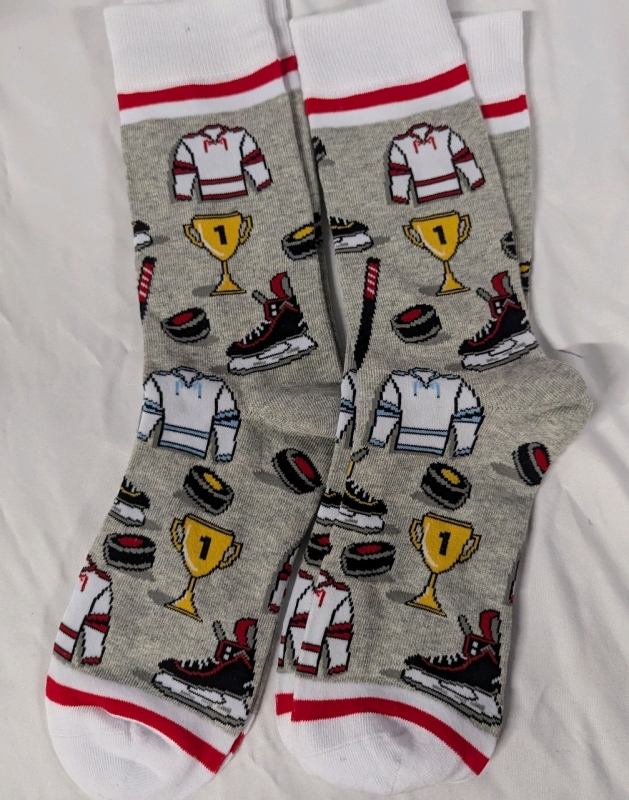 2 New Pairs of Men's Hockey Socks.