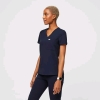 New Size XSMALL FIGS Women's Catarina One Pocket Scrub Top Retails for $58 - Navy - 2