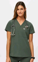 New | Figs Catarina One-Pocket Scrub Top Womens Size: Extra Small- Colour: Moss | * Retails $58 *
