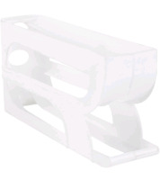 New | 3 Tier Plastic Rolling Egg Storage Rack/ Organizor For Fridge | 12" x 3" x 8"