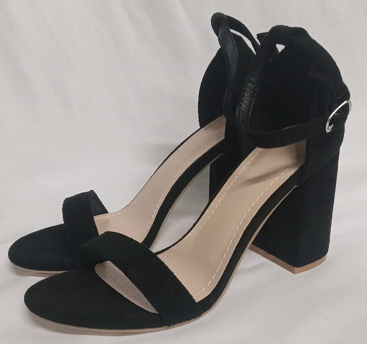New | Women's Size 5 | Black Open Toed 3" Heels