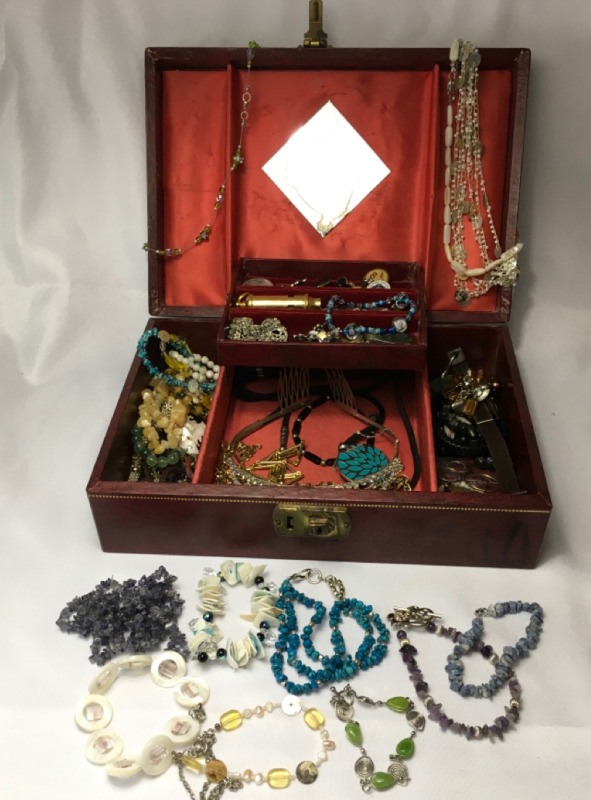 Vintage jewelry Box Fully Loaded