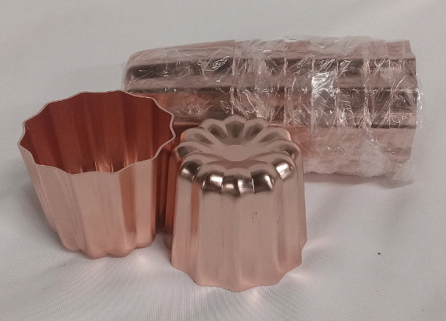 New | 10pk Canele Bread Molds | Measures 2 x 2"