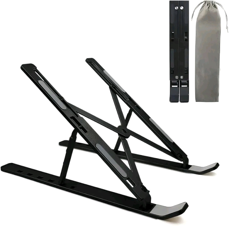 K-MART Extra Strong Adjustable Laptop, Stand Riser Laptop Holder for Desk Air-Ventilation Notebook Mount, Compatible with MacBook Air, Pro, Dell, 10-15.6&rdquo;
