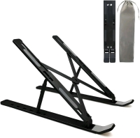 K-MART Extra Strong Adjustable Laptop, Stand Riser Laptop Holder for Desk Air-Ventilation Notebook Mount, Compatible with MacBook Air, Pro, Dell, 10-15.6&rdquo;
