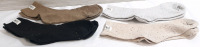 4 New Pairs of Rabbit Socks, Gray, Black, Brown