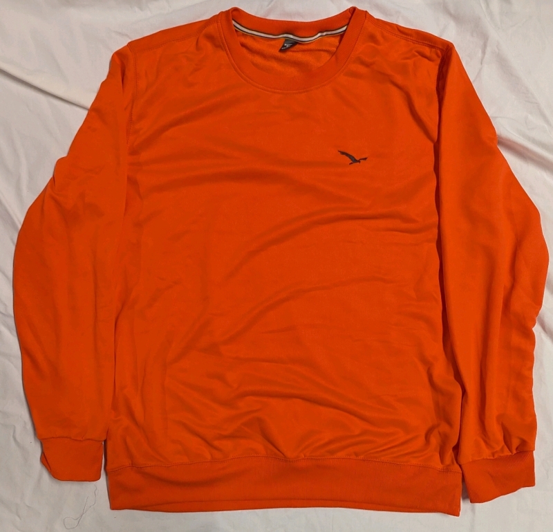 New: Manfinity Men's Size XL: Bird Pullover - Orange
