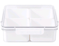 New | Storage Divided Serving Dish with Lid * Retails $50 *