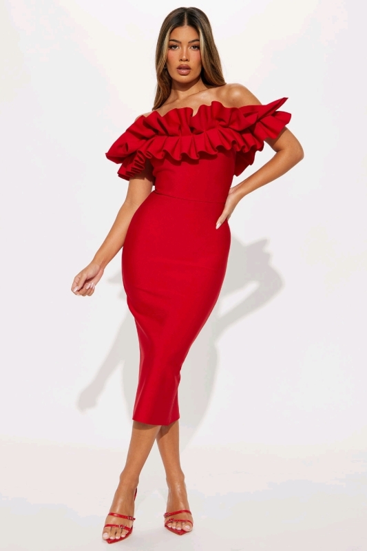 New Women's Medium Fashionova Statements Like This Midi Dress.