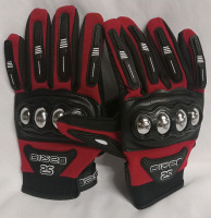 New | Size Large | Motorcycle Riding Gear Gloves | Black/Red