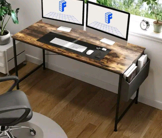 New | Besiture 55 inch Computer Desk / Home Office Desk Workstation * Retails $220.87 *
