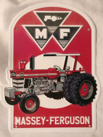 New Massey Ferguson Tractor Metal Wall Sign - 10"x13"