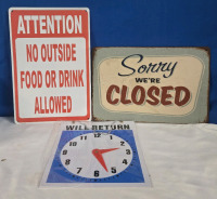 3 New | Shop Themed Wall Signs