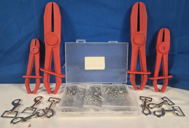 New | Flexible Hose Clamps, Key Chain Clips & Dog Leash Clips