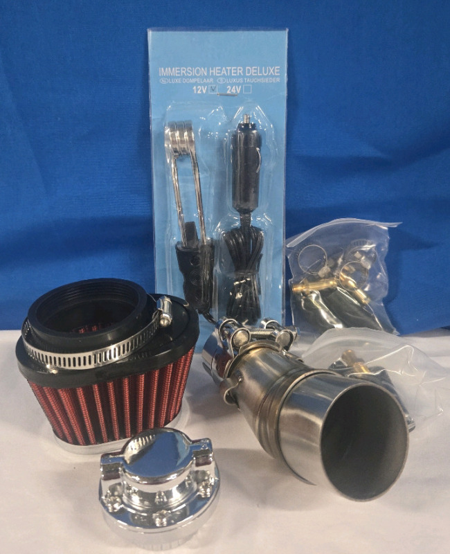 New | Assorted Car Part Lot + Immersion Heater Deluxe 12V