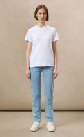 New | Unisex M | Frank And Oak Organic Cotton Essential Slim T-Shirt | Colour: Bright White