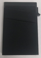 New | Compact Card Wallet w/ 2 Front Pockets | 2&frac12; x 4" | Black