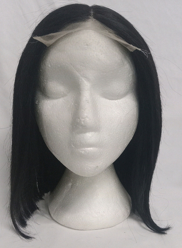 New | 8" Synthetic Lace Front Wig | Black/Dark Brown