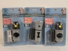 New - Three (3) Dog Waste Bags Dispenser w/Flashlight . Includes 10 Waste Bags