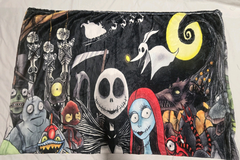 New | The Nightmare Before Christmas Thin Blanket | Measures