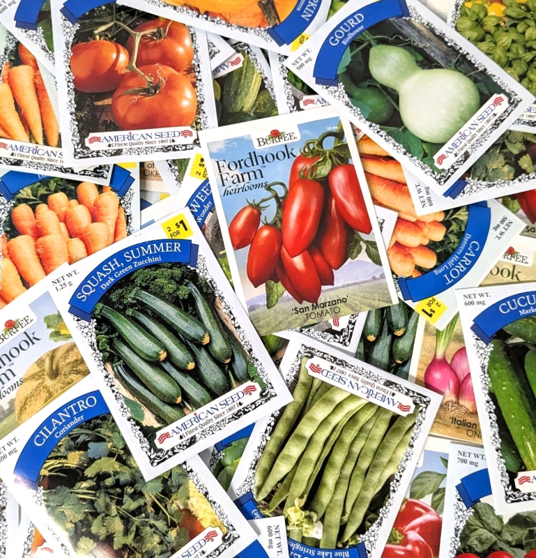 50 New Packs of Assorted Vegetable/Fruit/Edible Plant Seeds | Sell By 12/2024, Good to Plant This Year