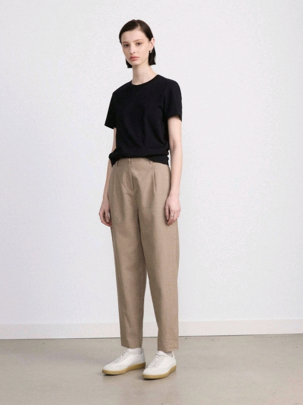 New: Frank and Oak The Amelia Pant Size 4 - Beige Flannel