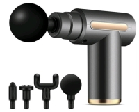 New Wireless Rechargeable Impact Percussive Massage Gun with 4 Heads