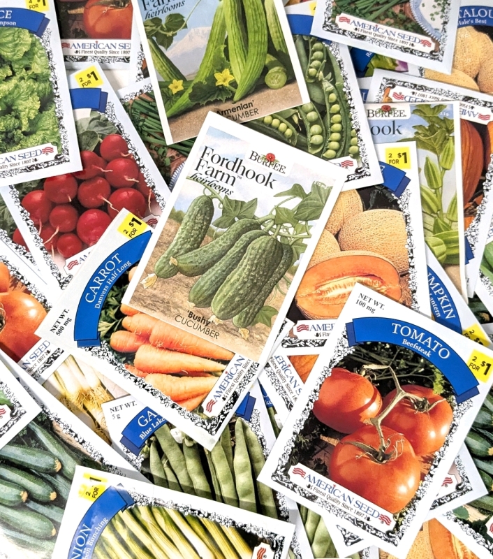 50 New Packs of Assorted Vegetable/Fruit/Edible Plant Seeds | Sell By 12/2024, Good to Plant This Year