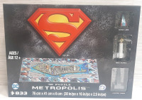 New SuperMan Metropolis 4D Puzzle
