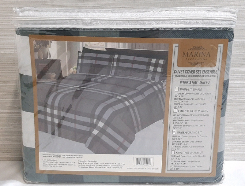 New Marina Decoration Queen Sized Duvet Cover Set Ensemble