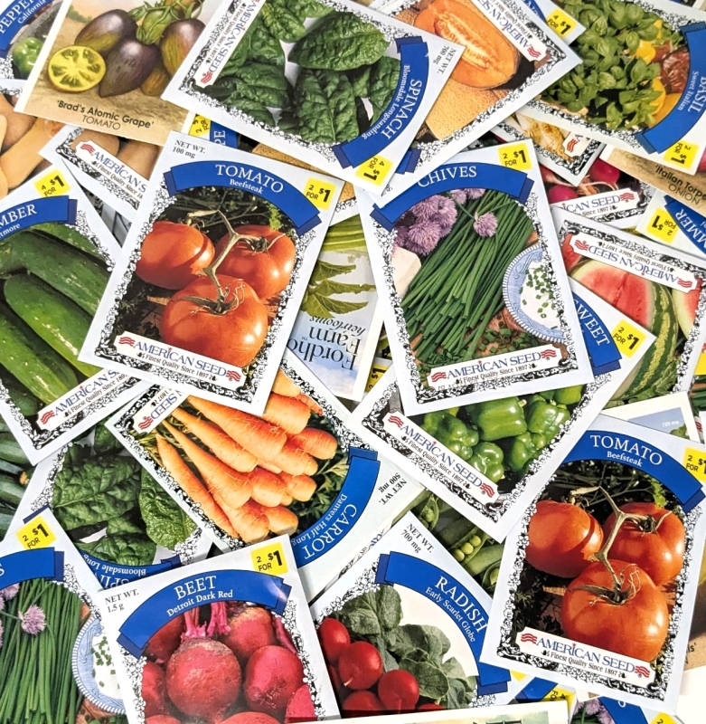 50 New Packs of Assorted Vegetable/Fruit/Edible Plant Seeds | Sell By 12/2024, Good to Plant This Year