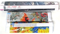 3 New Diamond Painting Kits : Owls (15.7" x 19.7"), Sunflowers (15.7" x 11.8"), Cardinals (15.7" x 11.8")