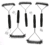 5 New Flame Glo Grilling Wire Grill Brushes | 11.7" Long ea